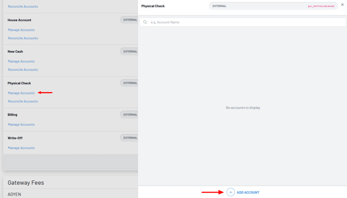 Add Account to House Account Manager Dash