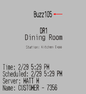 Buzzer on Kitchen Chit (2)