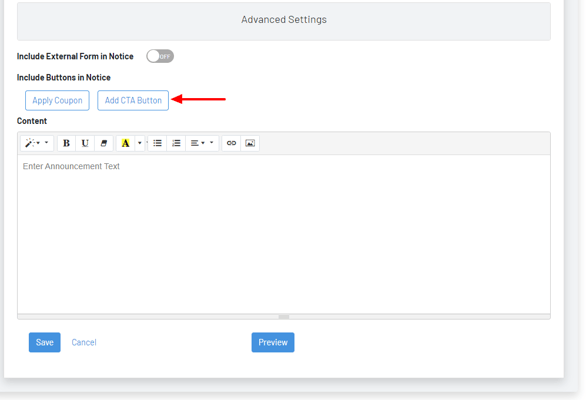 Notice CTA BUtton
