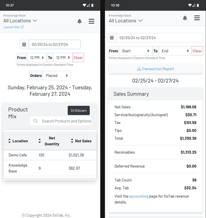 Multi Loc Manager App Side by Side