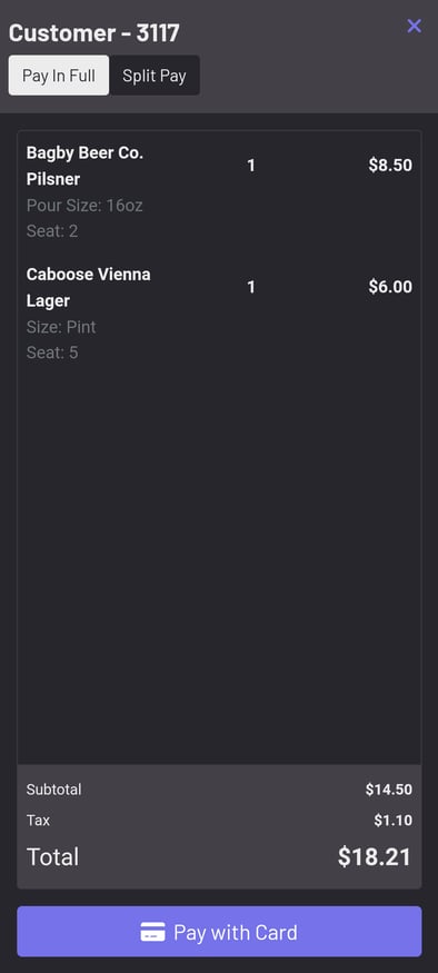 Guest Mode Pay in Full