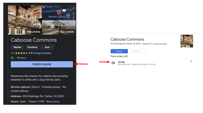 Google Redirect Side by Side