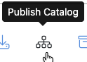 Publish Catalog icon in the Product Catalog toolbar