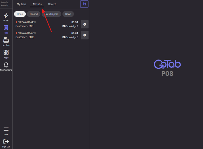 All Tabs Default