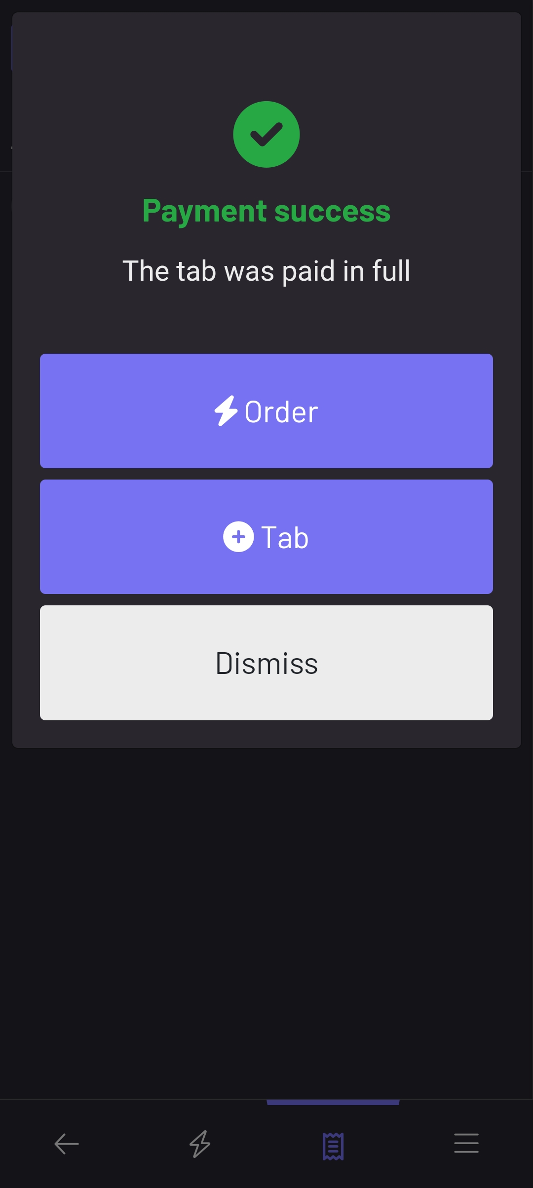 Partial Payment Success
