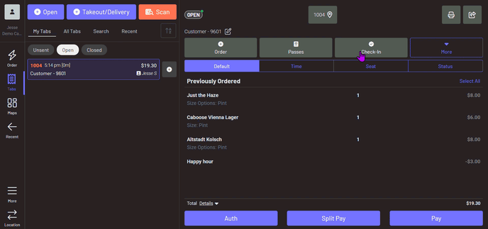 menu link