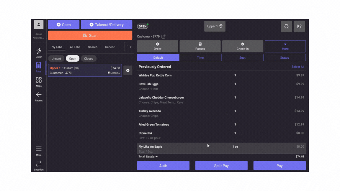 Divide Items Split Tabs