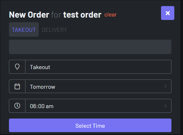 add items to order